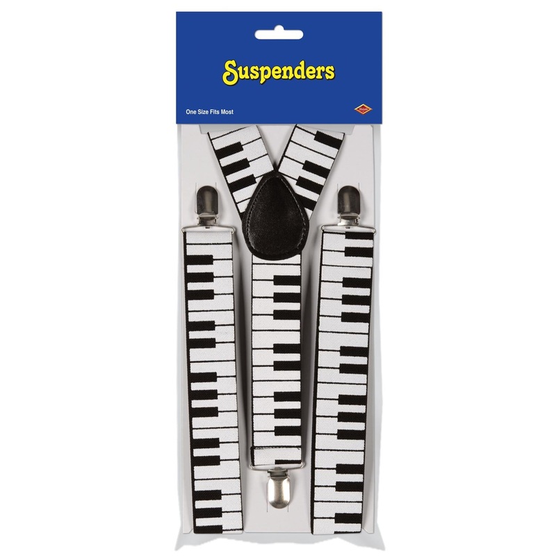 12 Pack Beistle Piano Keyboard Suspenders