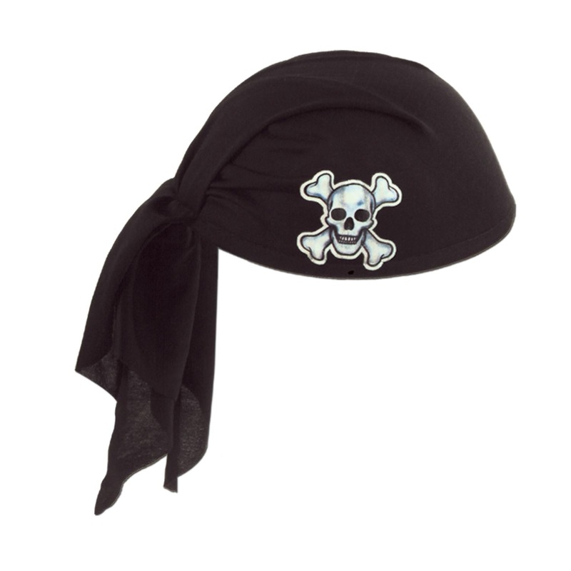 12 Pack Beistle Pirate Scarf Hat - black