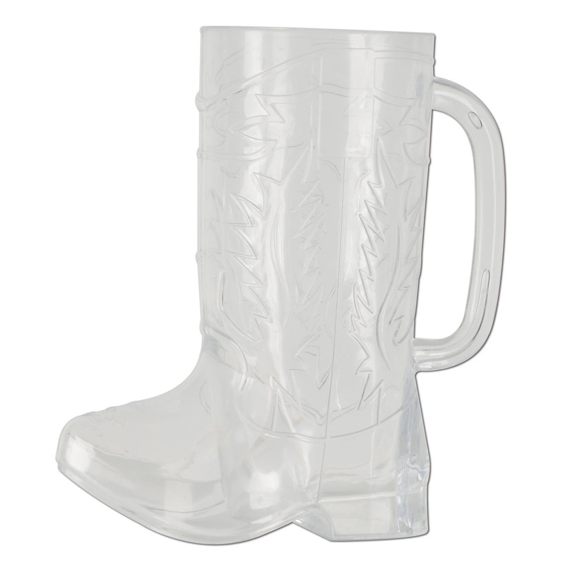 12 Pack Beistle Plastic Cowboy Boot Mug