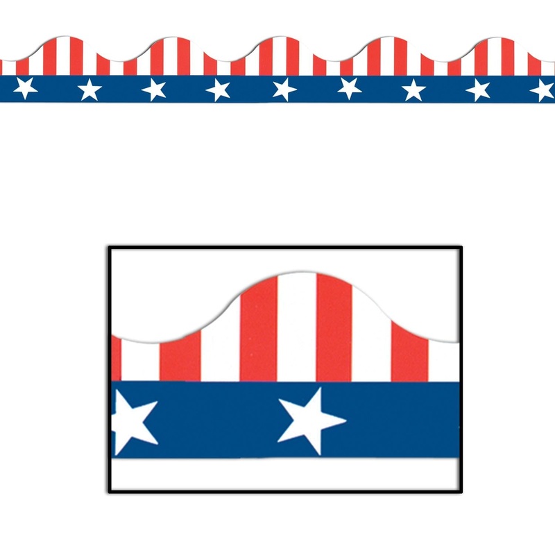 144 Pack Beistle Patriotic Border Trim