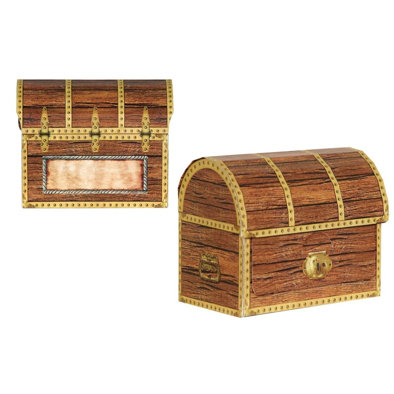 48 Pack Beistle Pirate Treasure Chest Party Favor Boxes