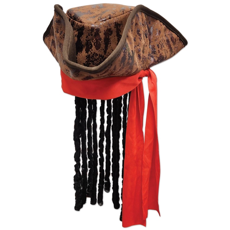 6 Pack Beistle Caribbean Pirate Hat