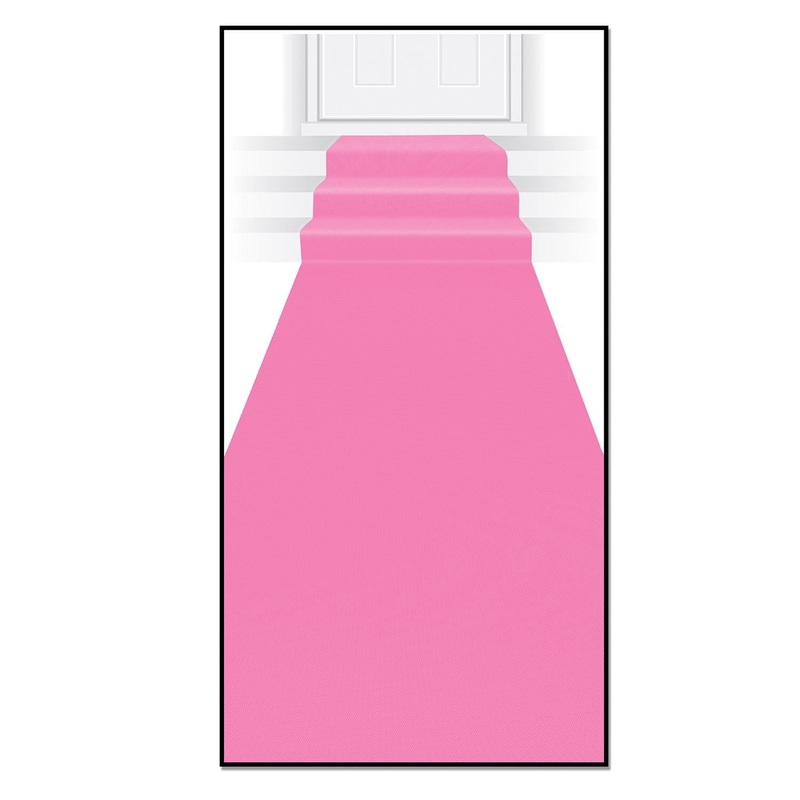 6 Pack Beistle Pink Party Carpet Runner