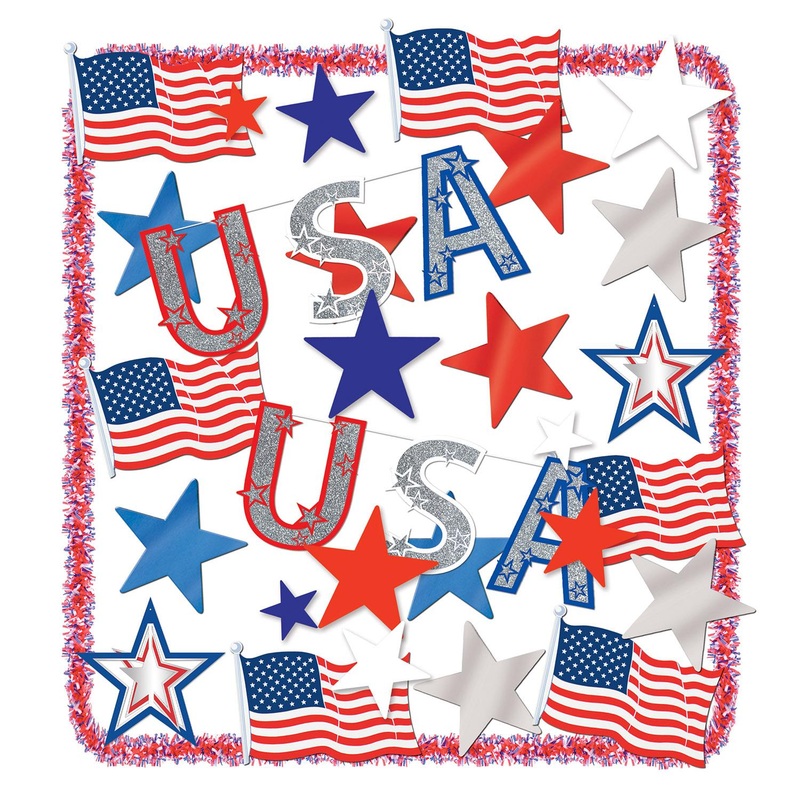 Beistle Patriotic Trimorama Party Kit