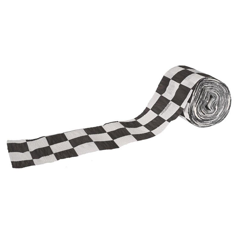 12 Pack Beistle FR Checkered Party Crepe Streamer