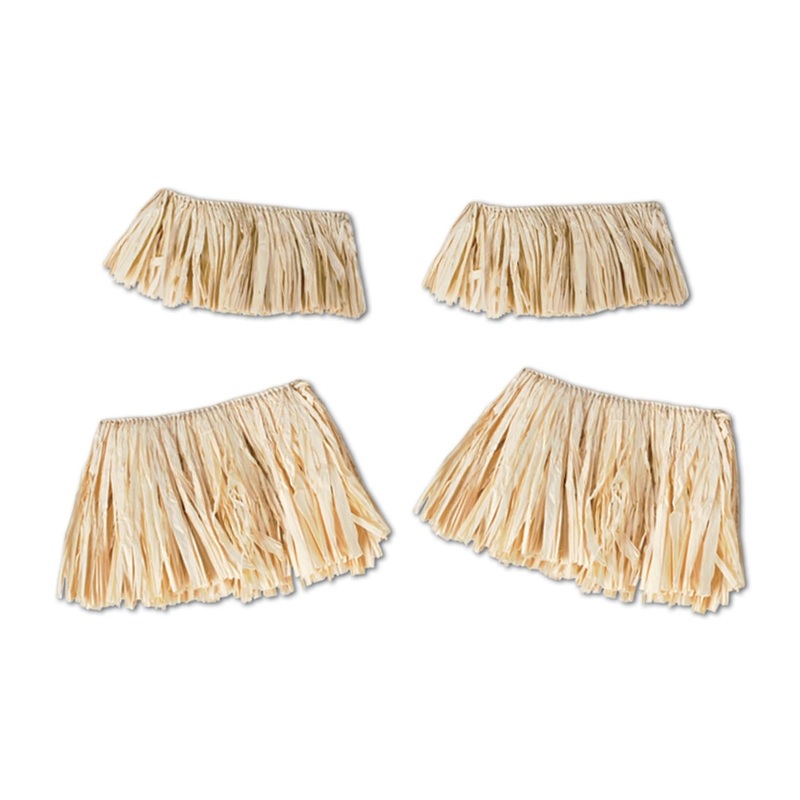 12 Pack Beistle Luau Party Raffia Arm/Leg Ties