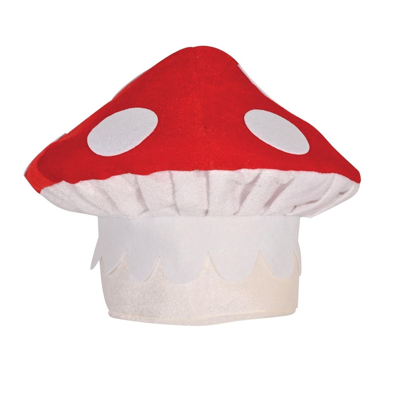 12 Pack Beistle Plush Mushroom Hat