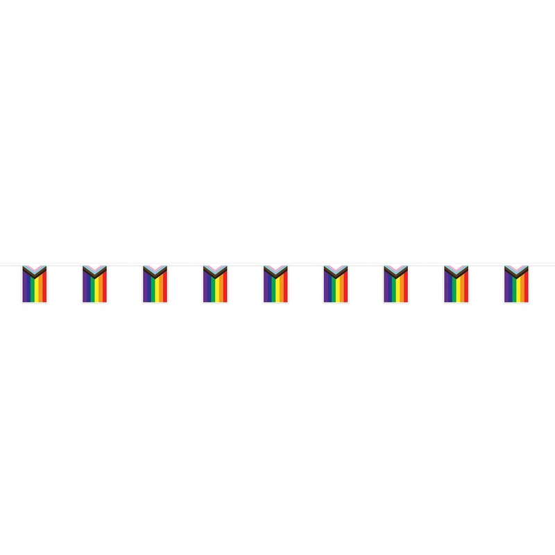 12 Pack Beistle Pride Flag Pennant Party Banner