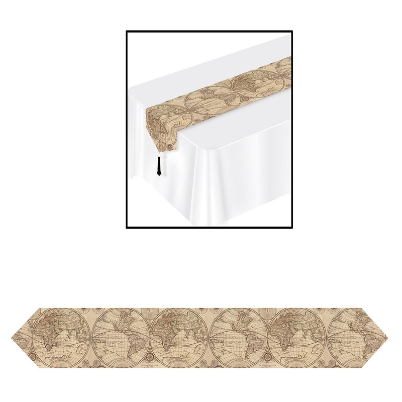 12 Pack Beistle Printed Around The World Party Paper Table Runner