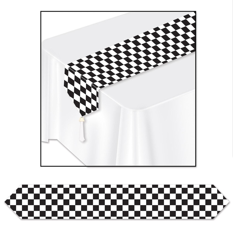 12 Pack Beistle Printed Checkered Paper Party Table Runner