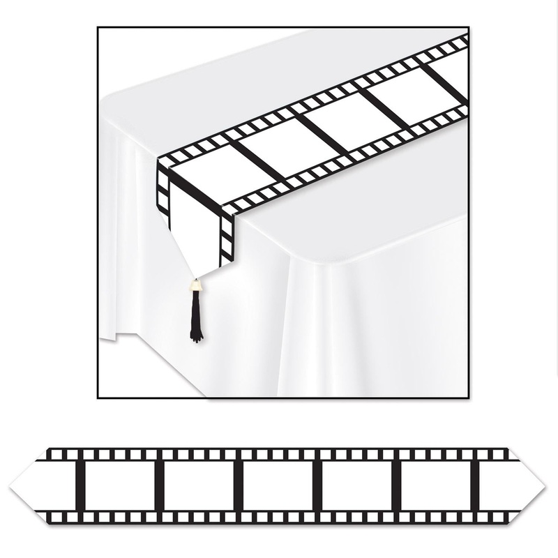 12 Pack Beistle Printed Filmstrip Party Paper Table Runner