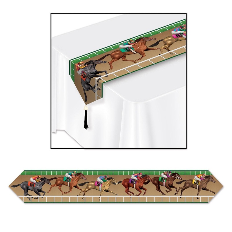 12 Pack Beistle Printed Horse Racing Party Table Runner