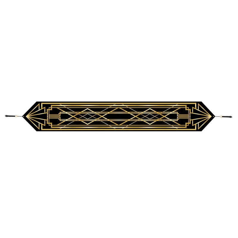 12 Pack Beistle Printed Roaring 20's Party Paper Table Runner