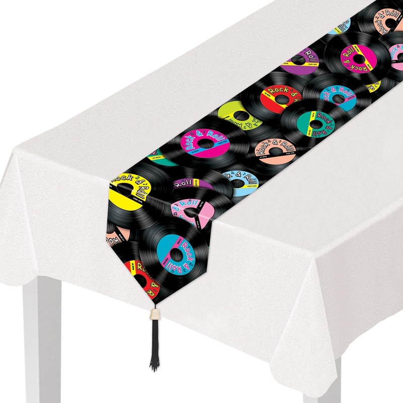 12 Pack Beistle Printed Rock/Roll Paper Party Table Runner