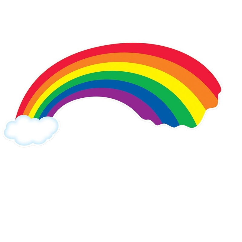12 Pack Beistle Rainbow Party Cutout