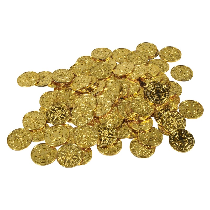 1200 Pack Beistle Plastic Pirate Coins