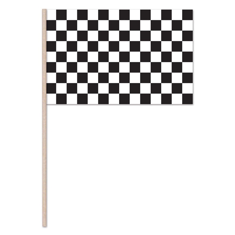 144 Pack Beistle Checkered Party Flag - Plastic