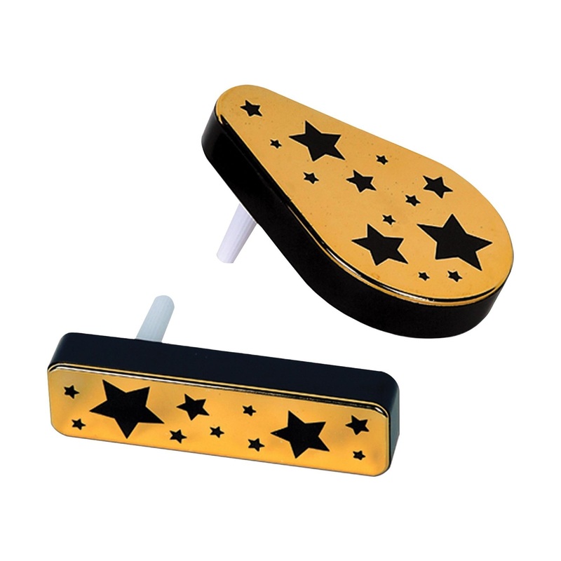 20 Pack Beistle New Year's Eve Plastic Metalic Noisemakers black & gold