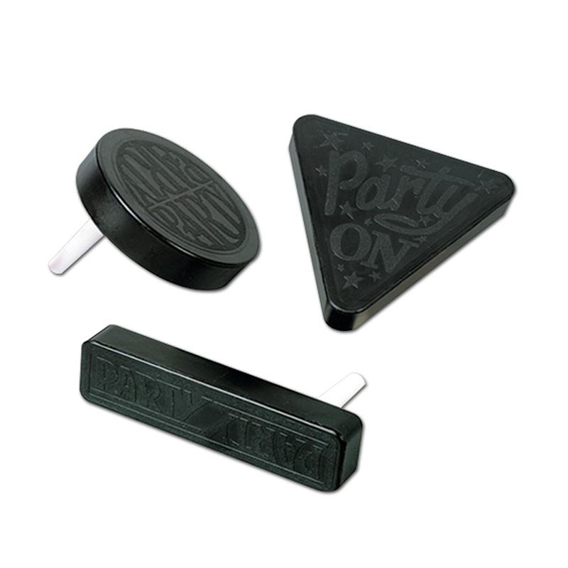 20 Pack Beistle New Year's Eve Racket Raise 'N Noisemakers black