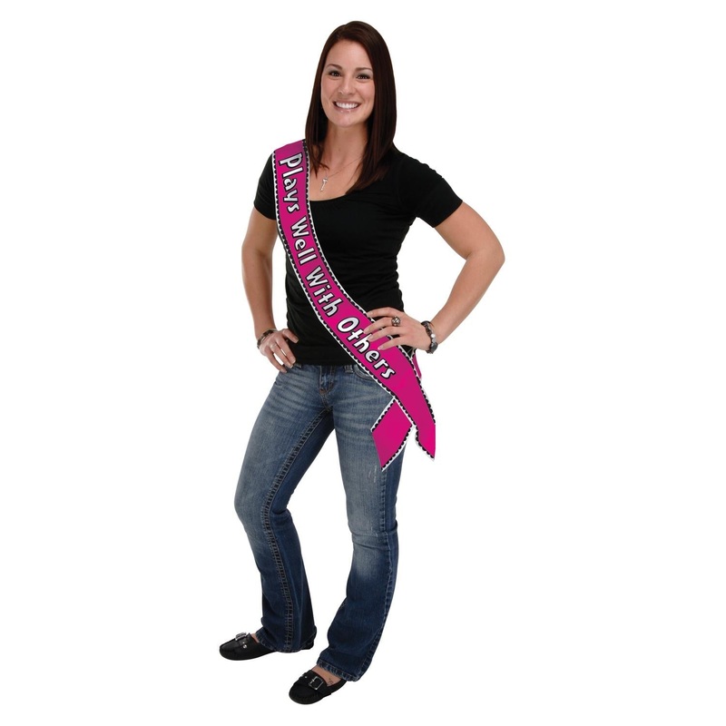 6 Pack Beistle Plays Well With Others Satin Sash