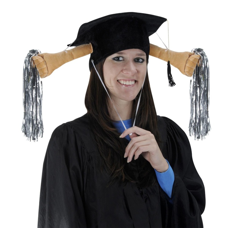 6 Pack Beistle Plush Grad Graduation Party Shaker Cap