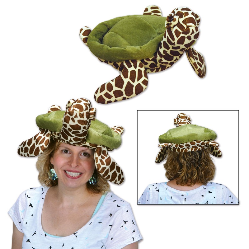6 Pack Beistle Plush Sea Turtle Hat