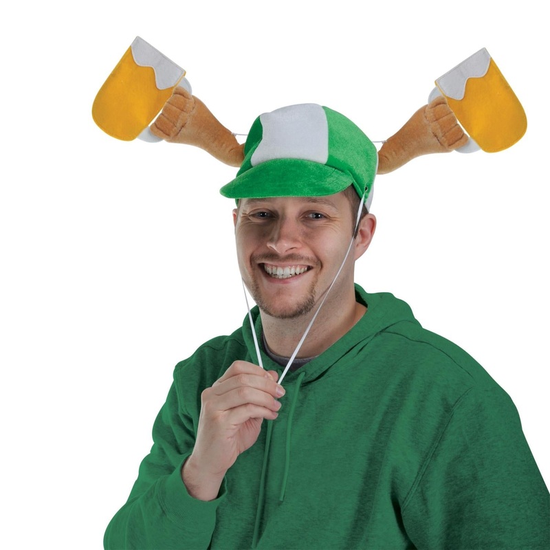 6 Pack Beistle Plush St Patrick's Day Mugs Cap