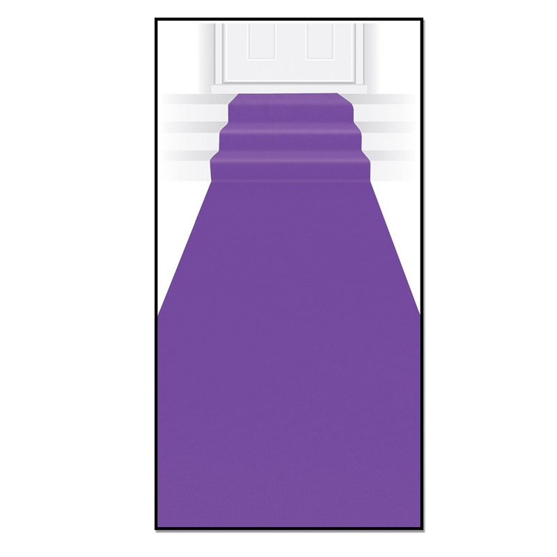 6 Pack Beistle Purple Party Carpet Runner