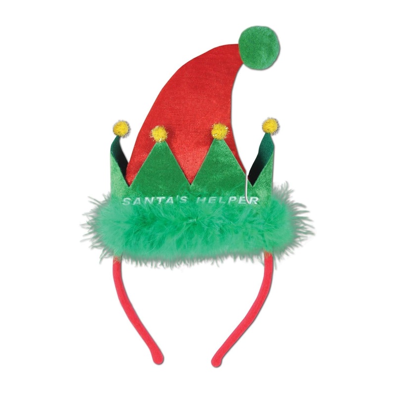12 Pack Beistle Christmas Santa's Helper Headband