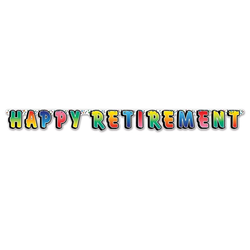 12 Pack Beistle Happy Retirement Party Streamer