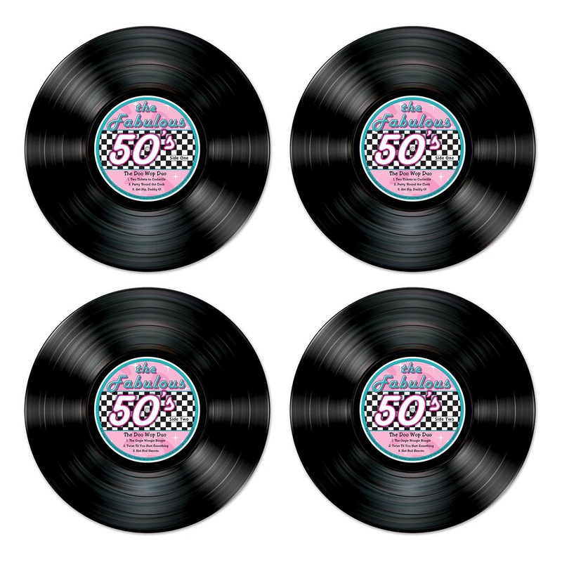48 Pack Beistle Record Party Cutouts