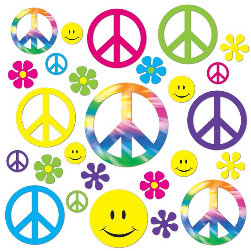 504 Piece Beistle Retro 60's Party Cutouts