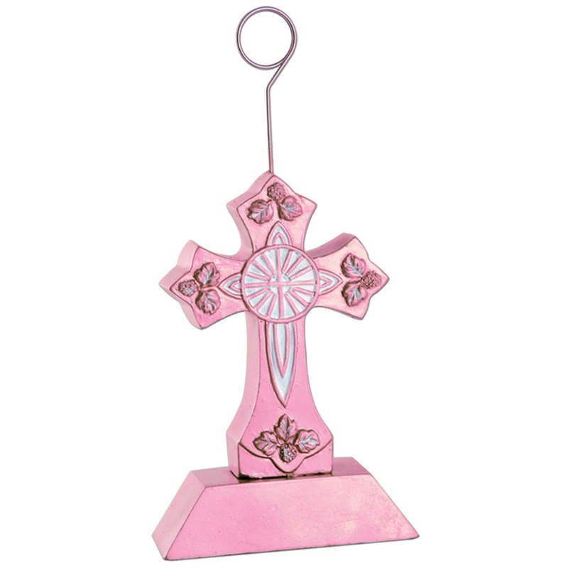 6 Pack Beistle Cross Party Photo/Balloon Holder - pink