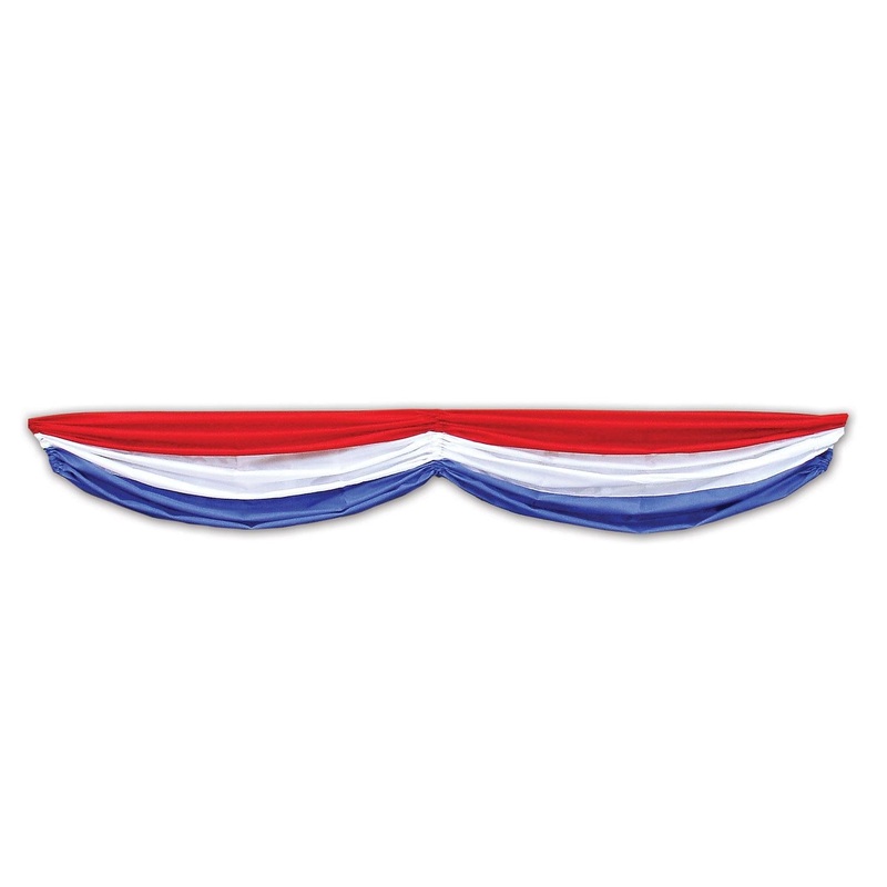 6 Pack Beistle Patriotic Fabric Party Bunting