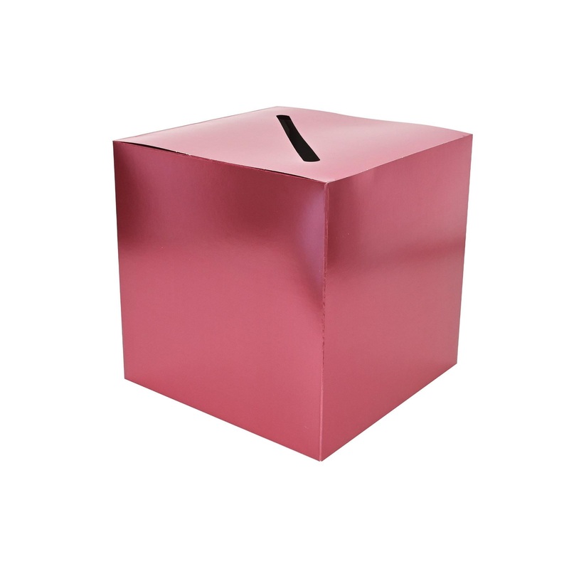 6 Pack Beistle Rose Gold Foil All-Purpose Party Card Box