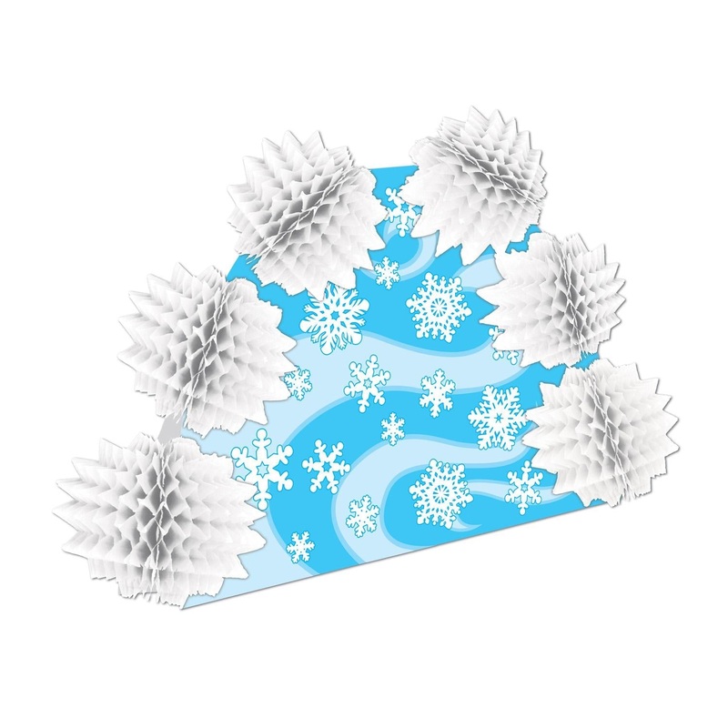 12 Pack Beistle Christmas Snowflake 2-Sided Centerpiece