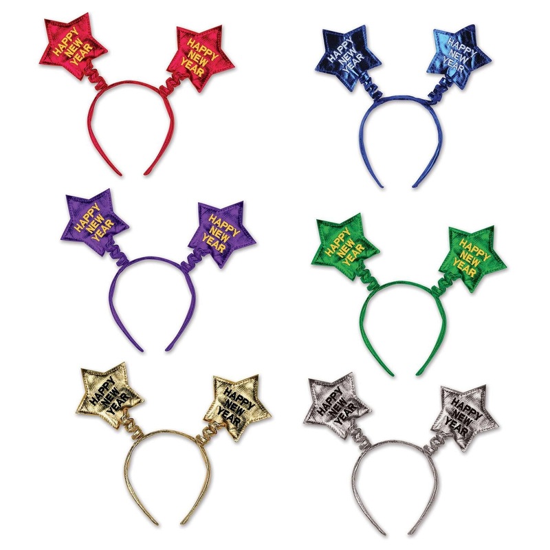 12 Pack Beistle Happy New Year Star Boppers