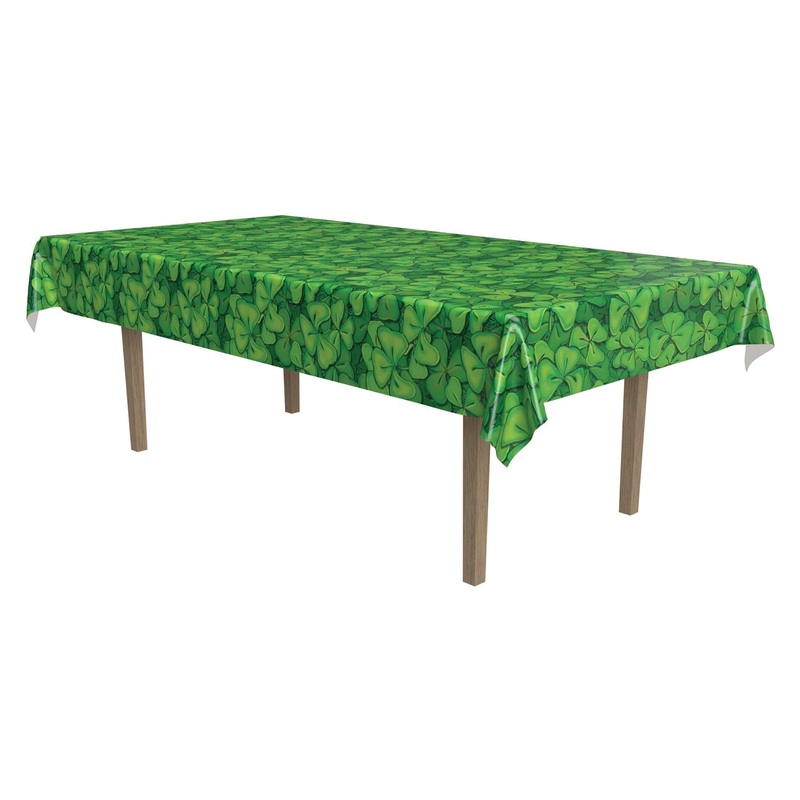 12 Pack Beistle St. Patrick's Day Shamrock Tablecover