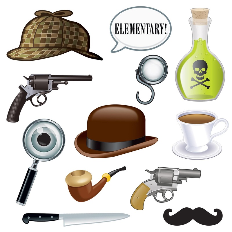 144 Pack Beistle Sherlock Holmes Party Photo Fun Signs