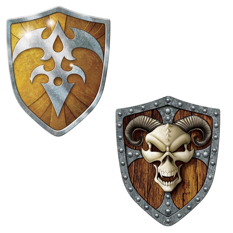 24 Pack Beistle Shield Party Decoration Cutouts