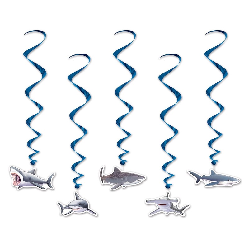 30 Piece Beistle Party Shark Whirls