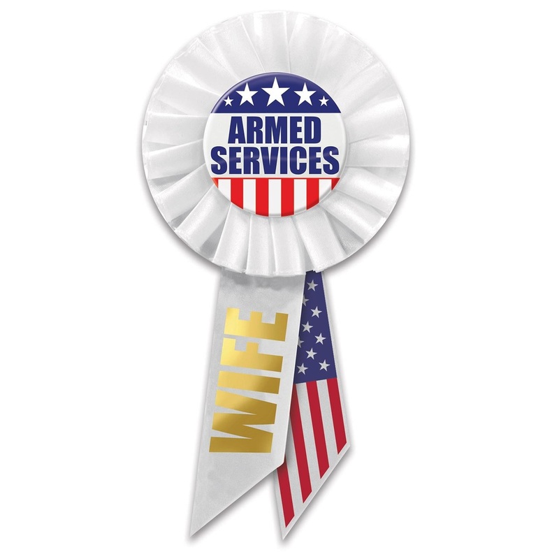 6 Pack Beistle Armed Services Wife Rosette