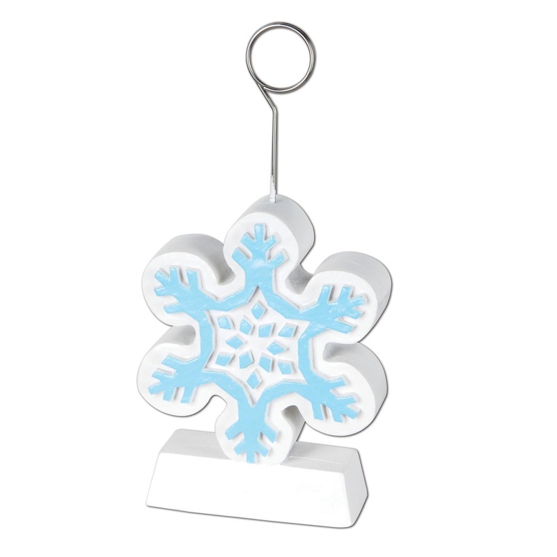 6 Pack Beistle Christmas Snowflake Photo/Balloon Holder