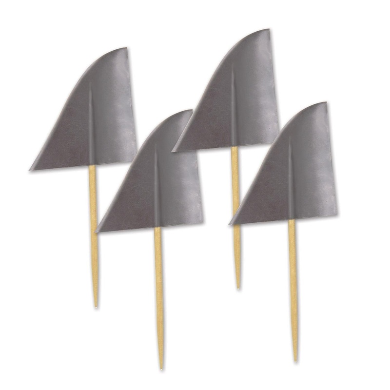 600 Pack Beistle Shark Fin Decoration Party Picks