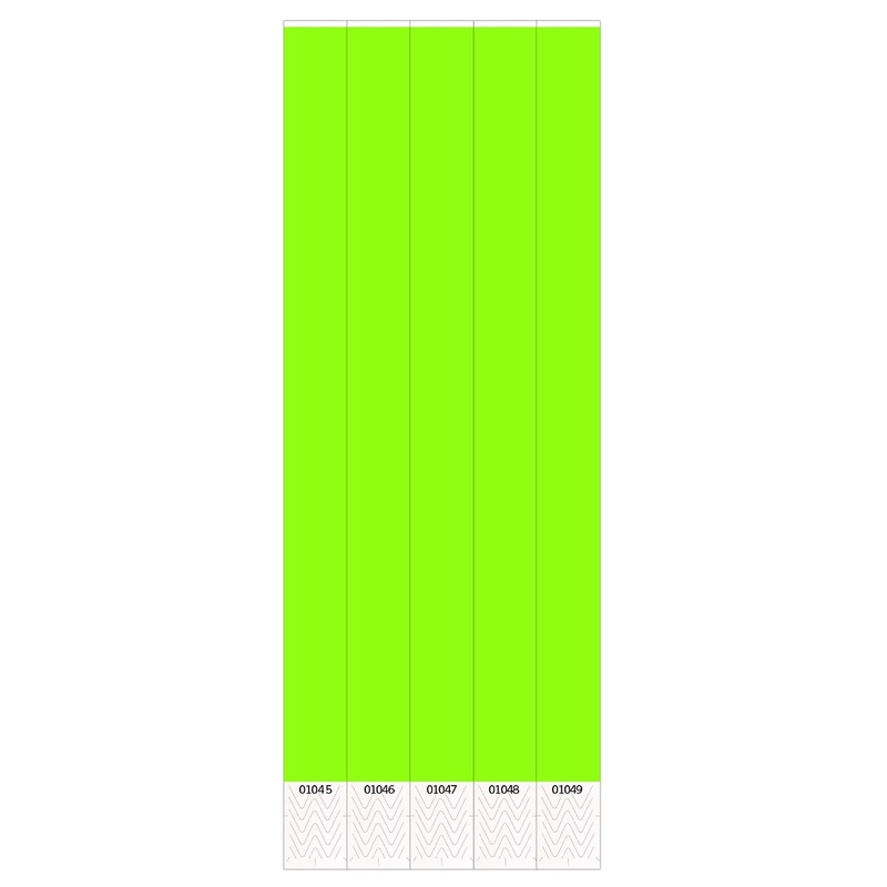 600 Pack Beistle Solid Color Neon Lime Party Wristbands