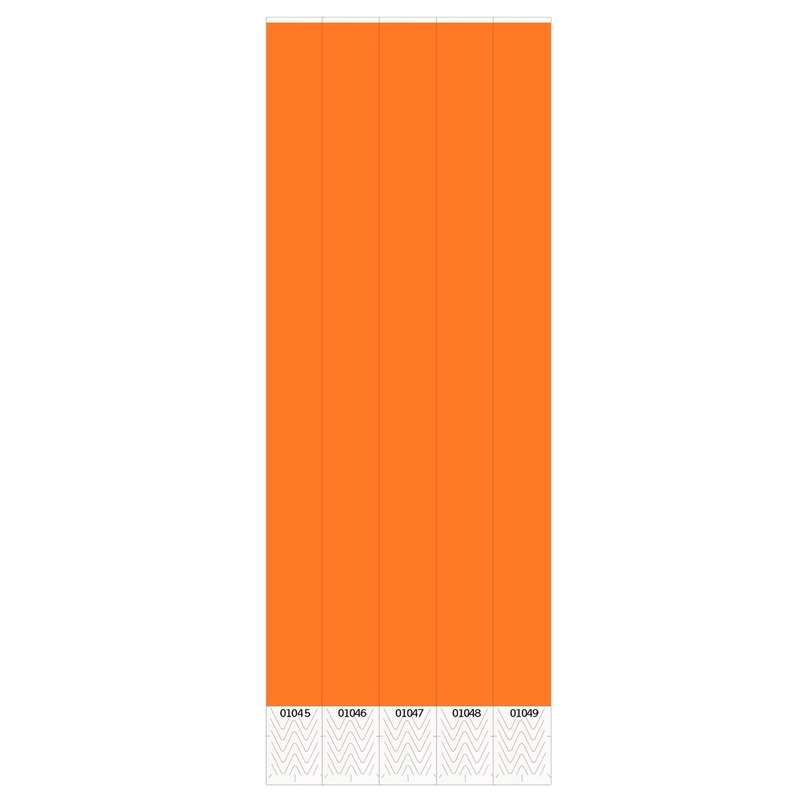 600 Pack Beistle Solid Color Neon Orange Party Wristbands
