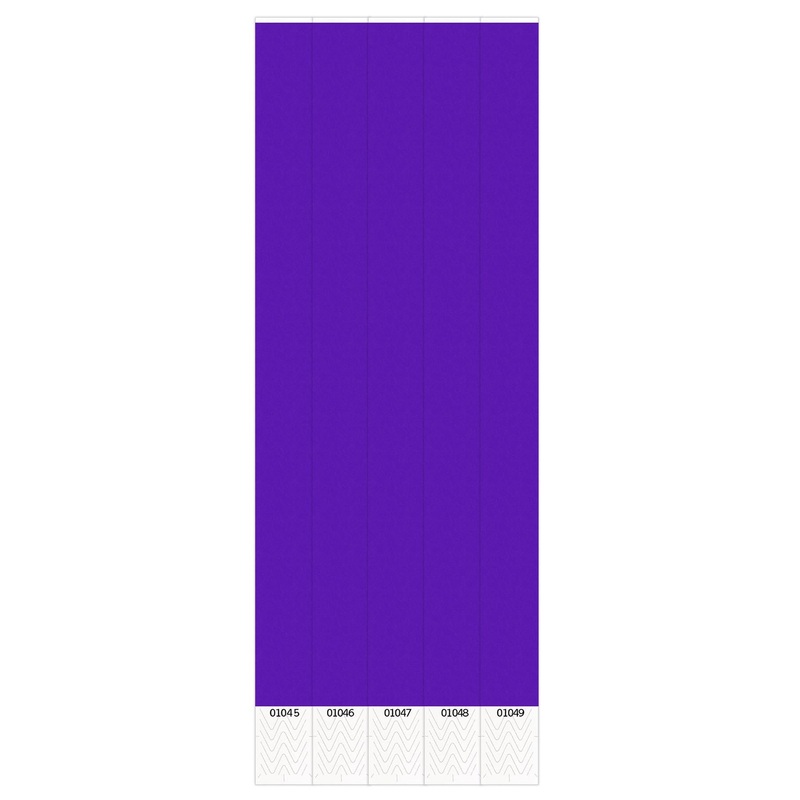 600 Pack Beistle Solid Color Purple Party Wristbands