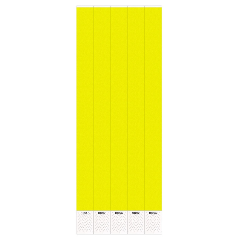 600 Pack Beistle Solid Color Yellow Party Wristbands