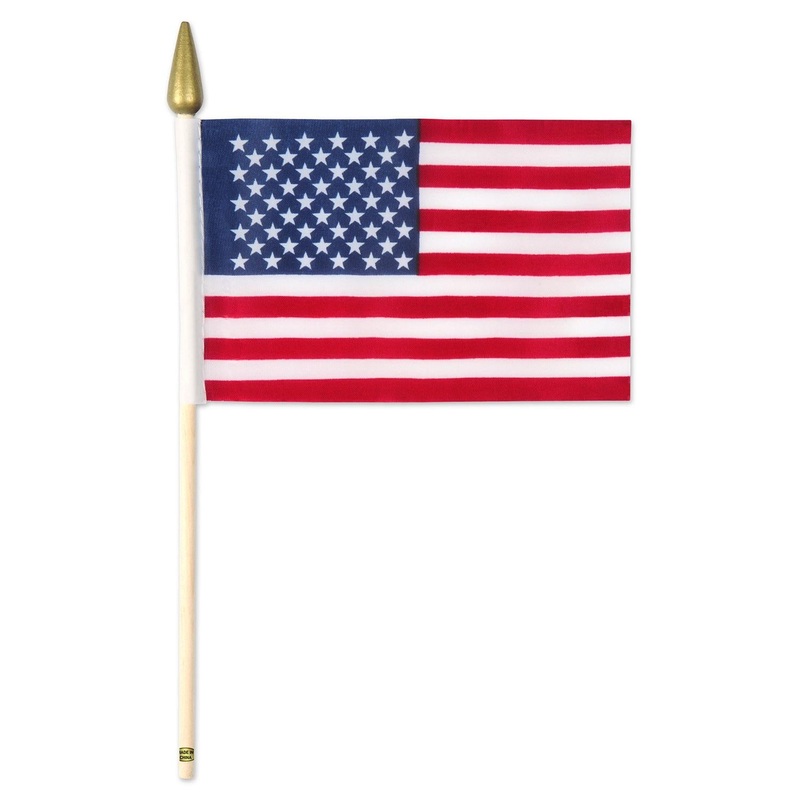 72 Pack Beistle Packaged American Party Flags - Fabric