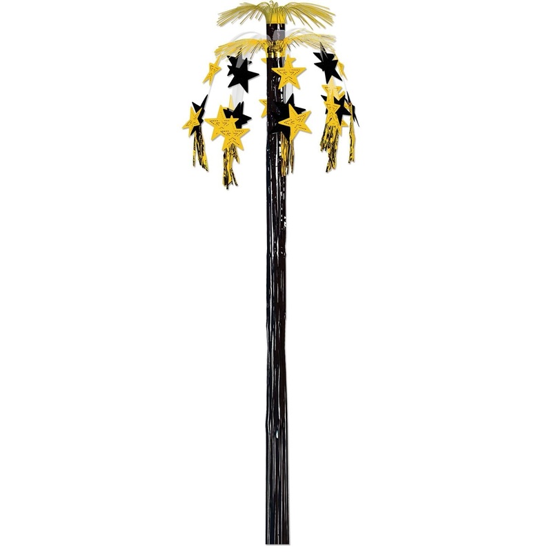 12 Pack Beistle Star Cascade Party Fountain - black/gold